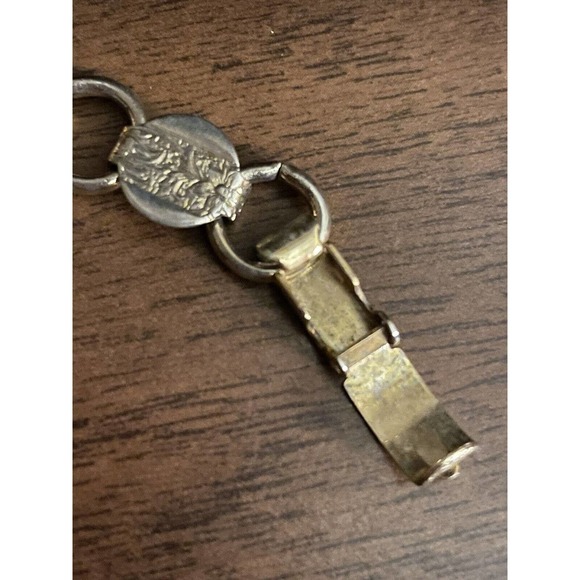 VINTAGE Silver Tone/Antique Flower Garden SARAH COV COVENTRY Link Bracelet - Picture 4 of 7